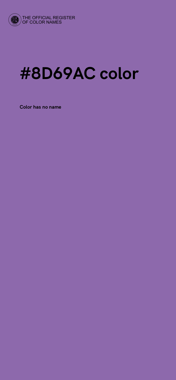 #8D69AC color image