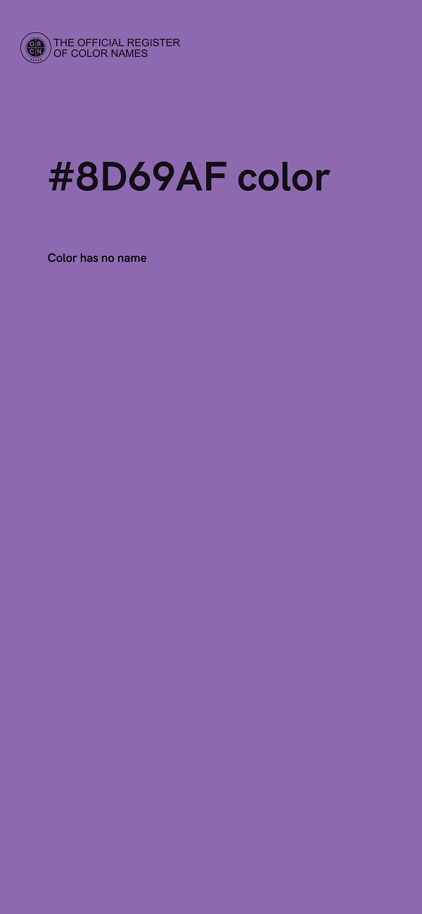 #8D69AF color image