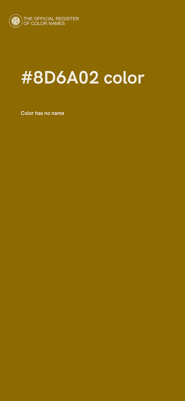 #8D6A02 color image
