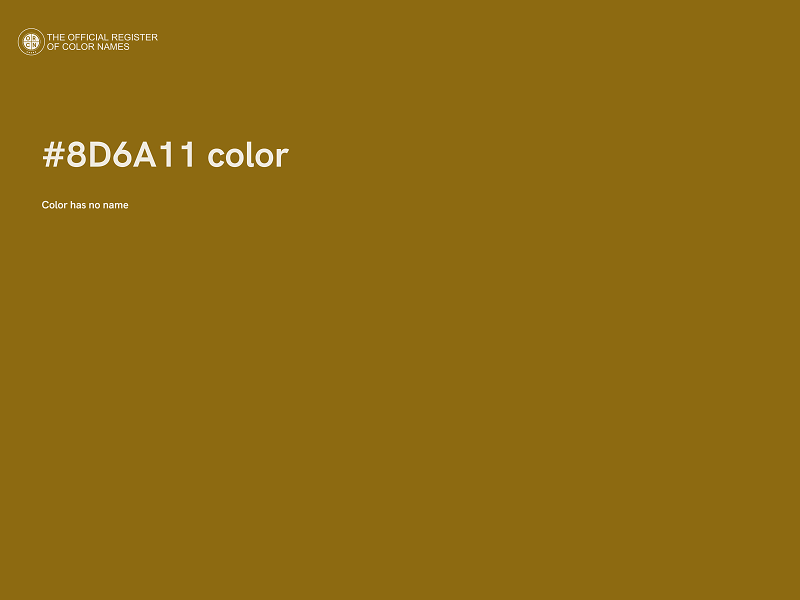 #8D6A11 color image