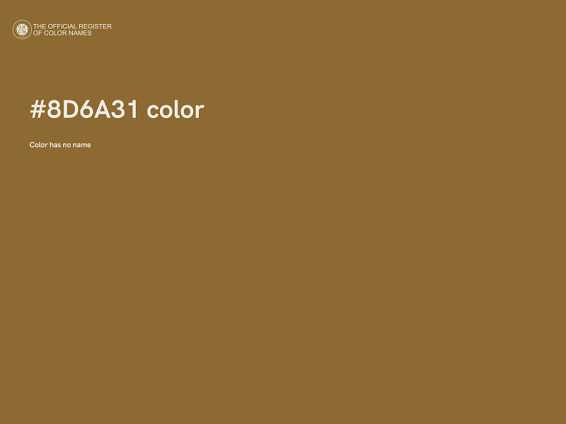 #8D6A31 color image