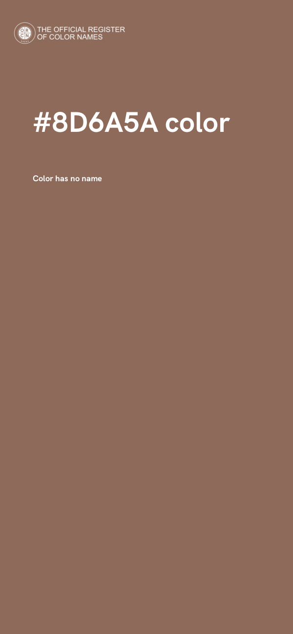 #8D6A5A color image