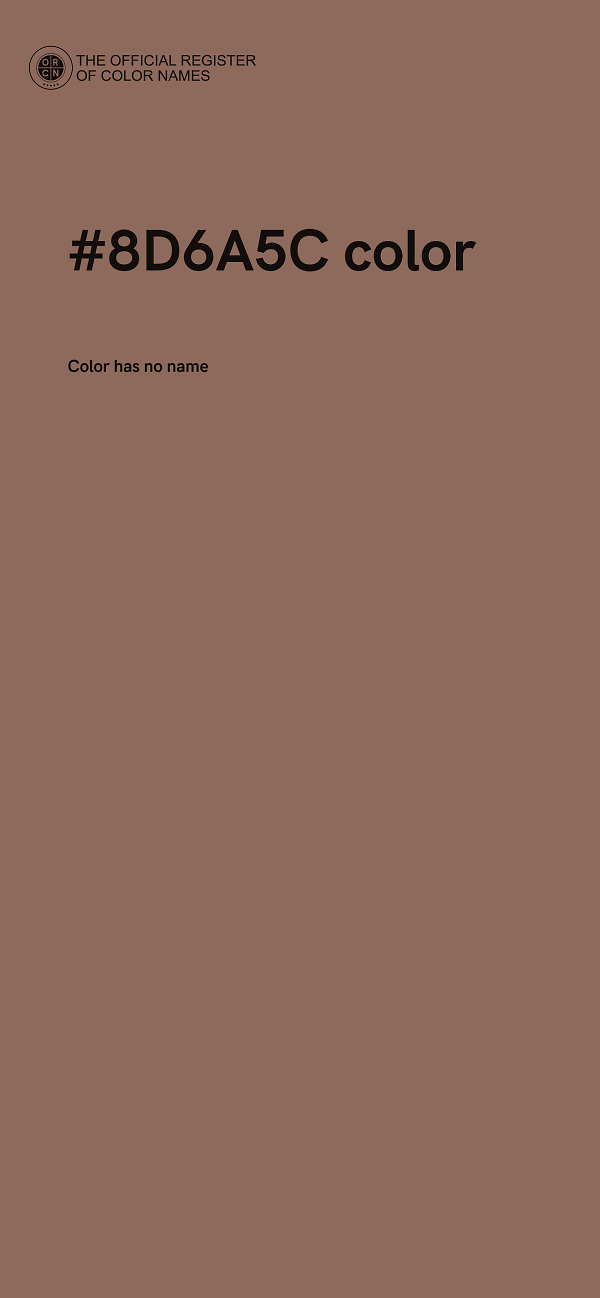 #8D6A5C color image
