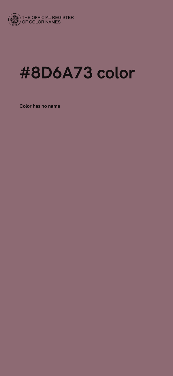#8D6A73 color image