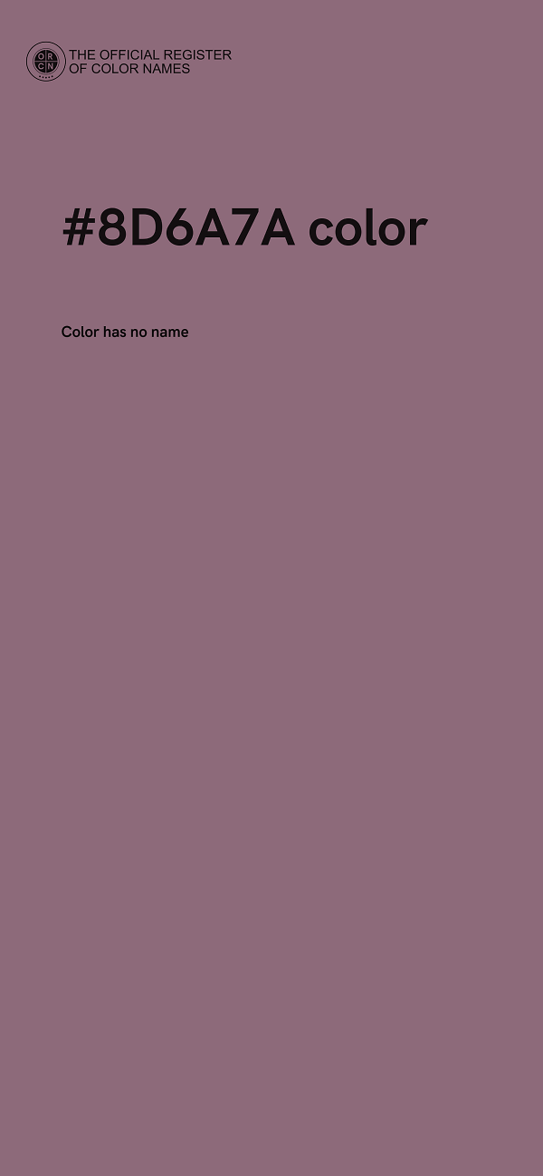 #8D6A7A color image
