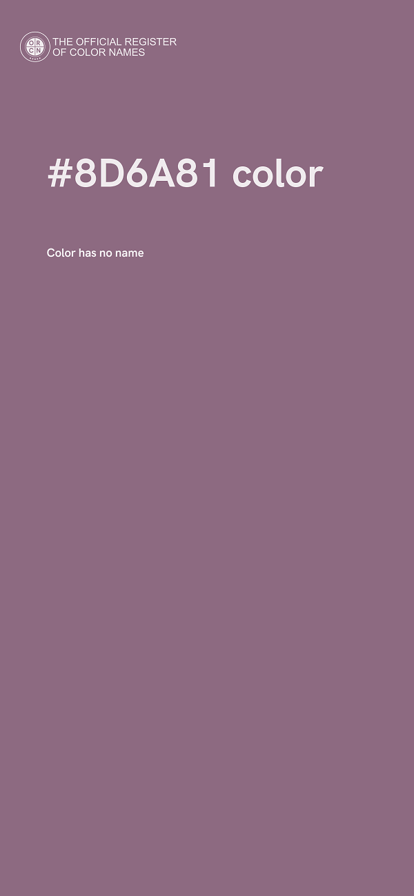#8D6A81 color image