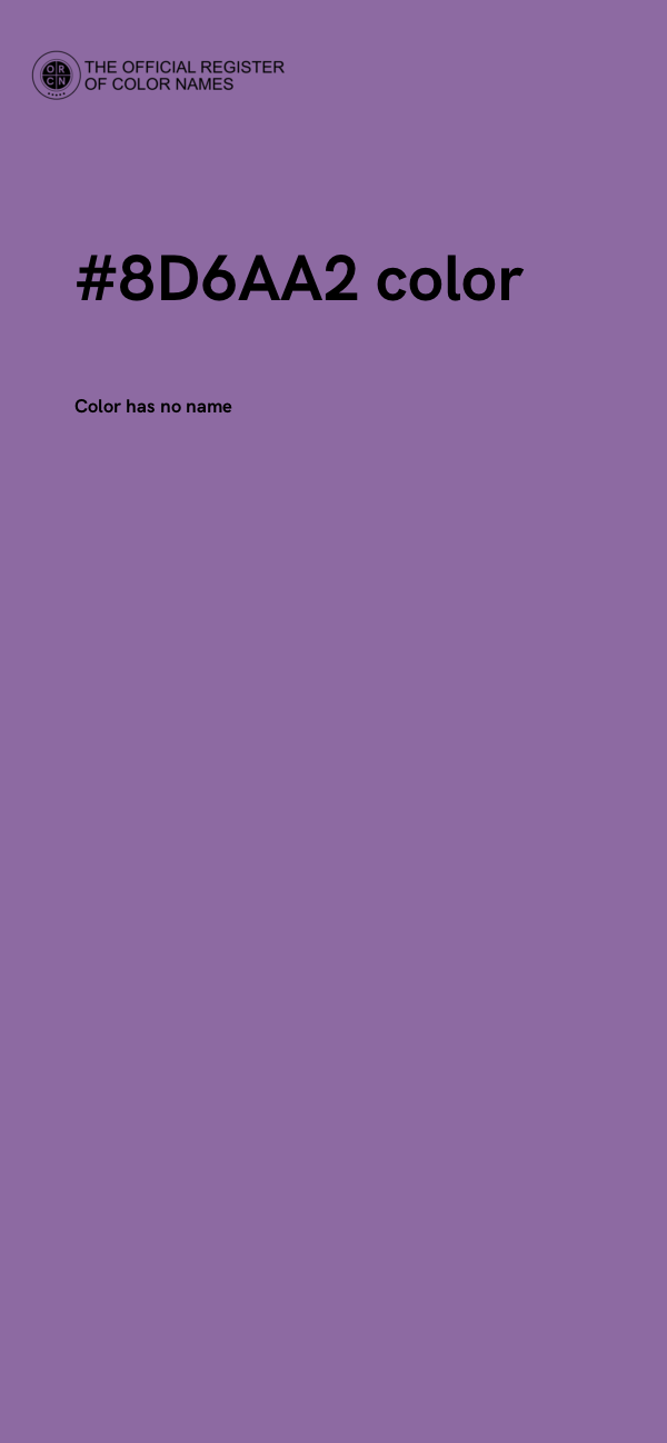 #8D6AA2 color image