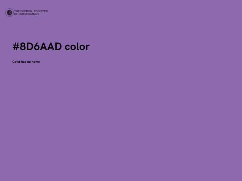 #8D6AAD color image