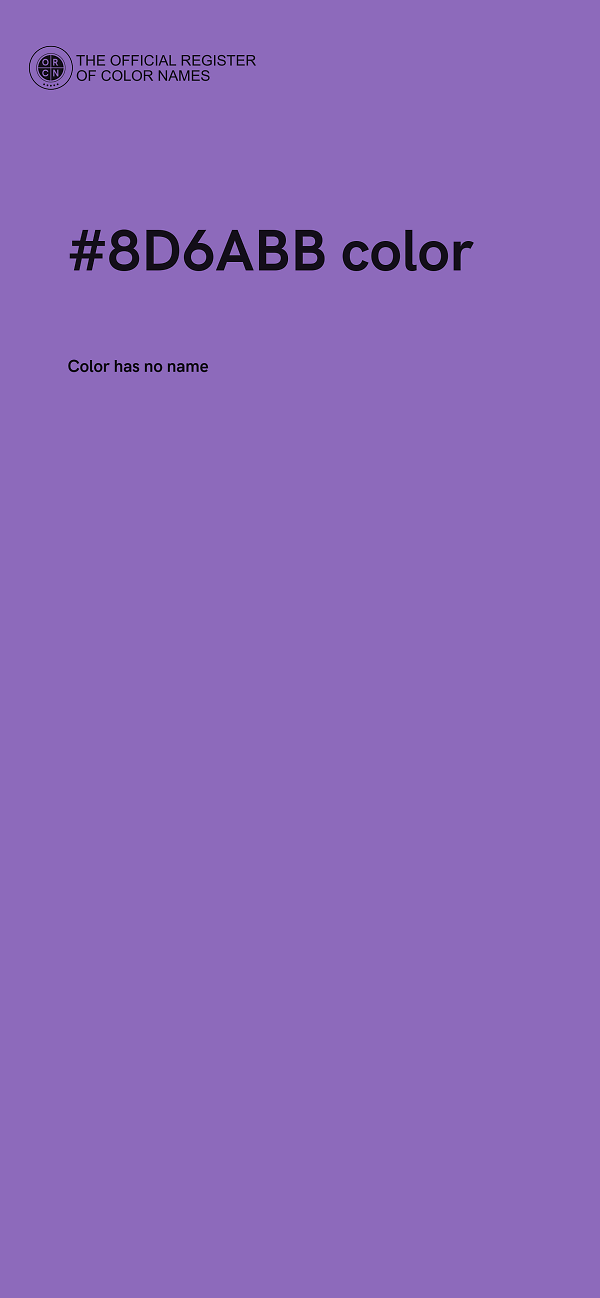 #8D6ABB color image