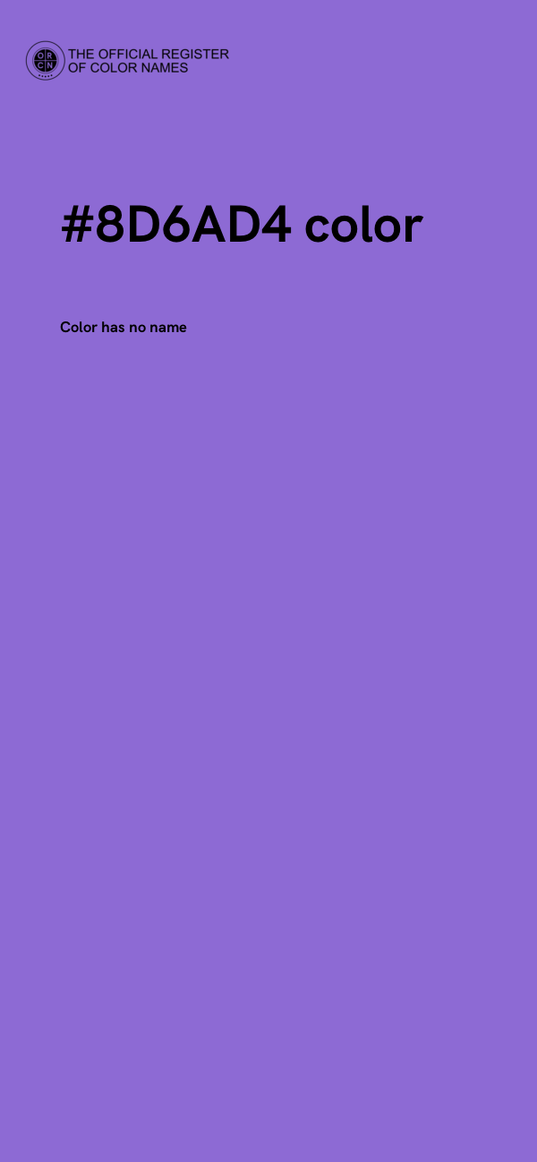 #8D6AD4 color image