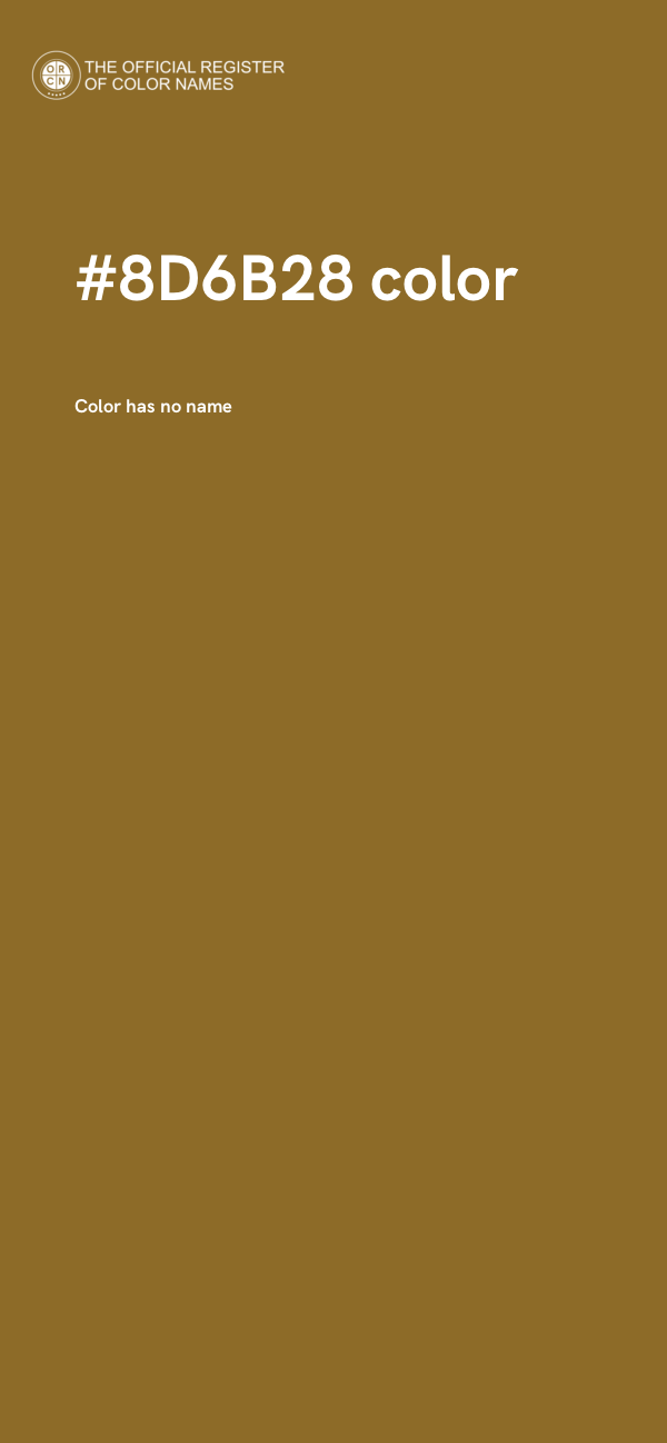 #8D6B28 color image