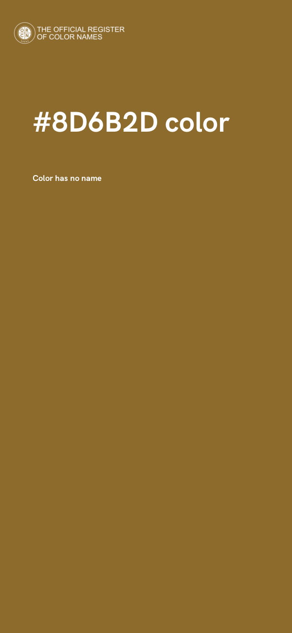 #8D6B2D color image