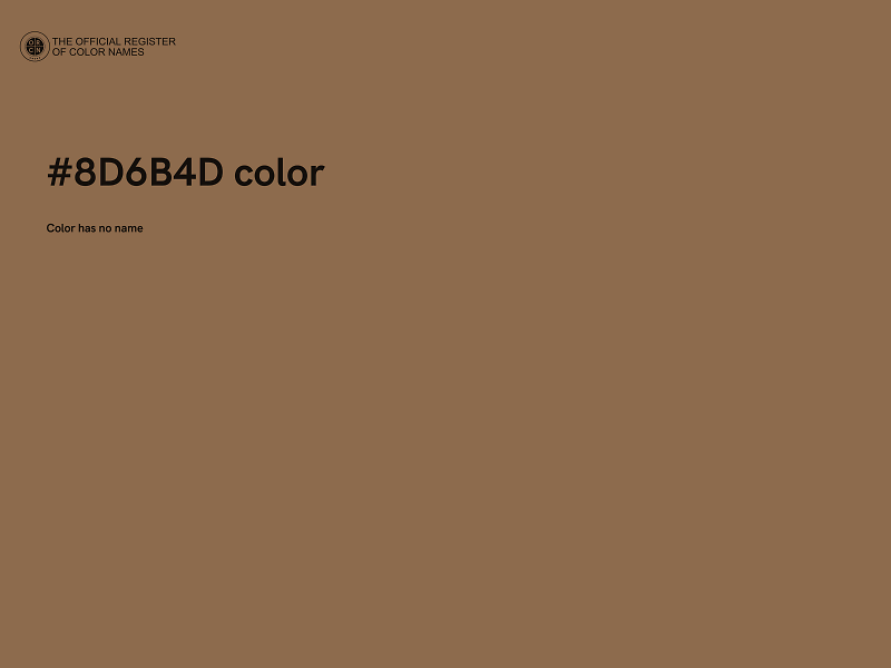 #8D6B4D color image