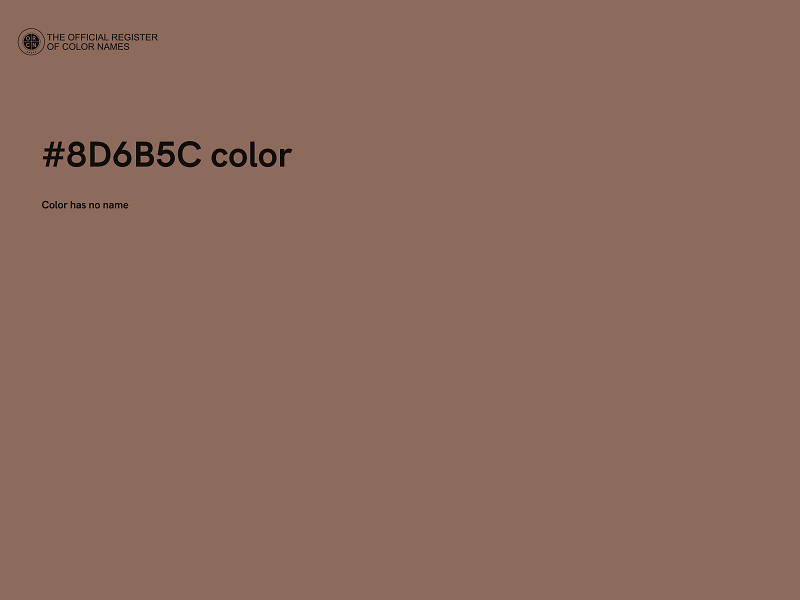 #8D6B5C color image