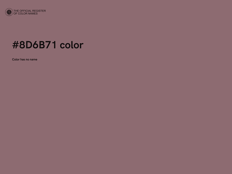 #8D6B71 color image