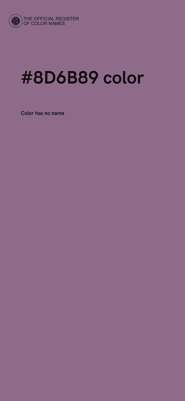 #8D6B89 color image