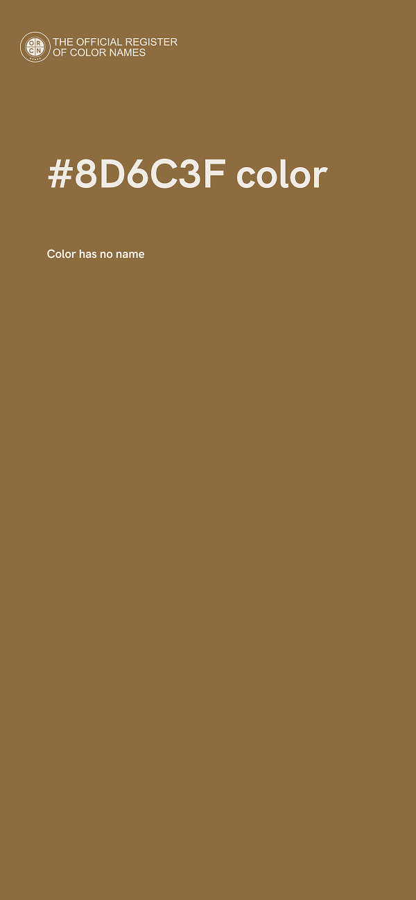 #8D6C3F color image