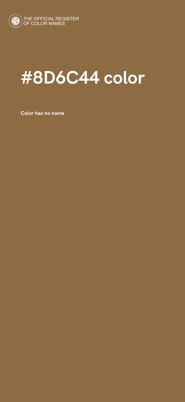#8D6C44 color image