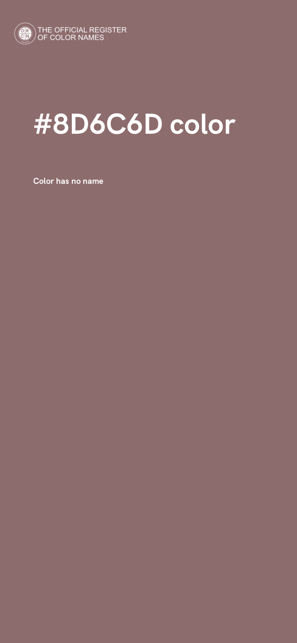 #8D6C6D color image