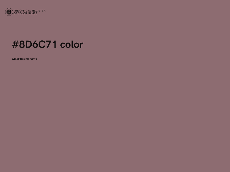 #8D6C71 color image