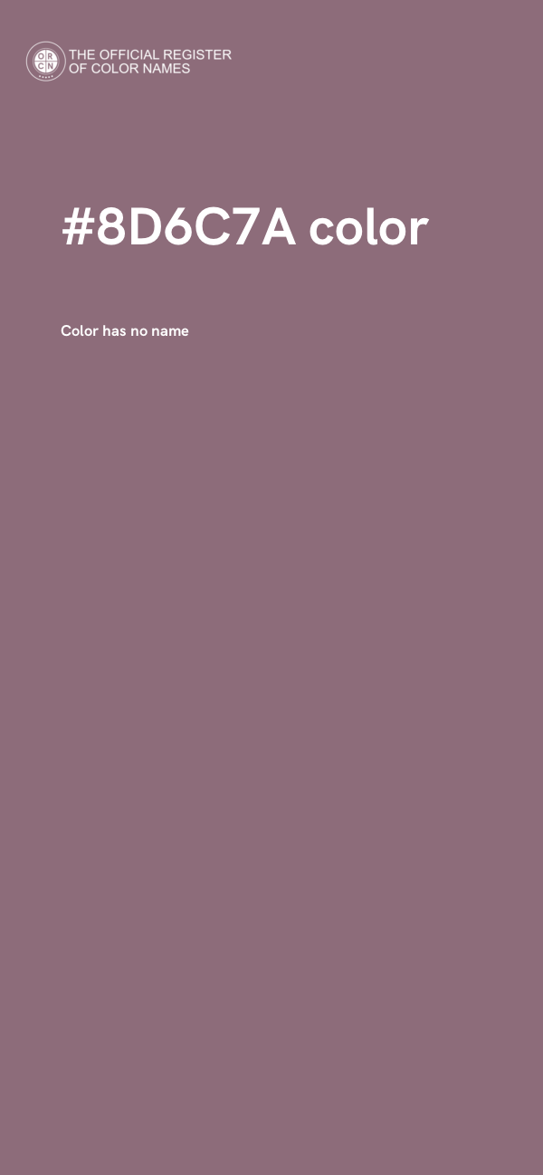 #8D6C7A color image