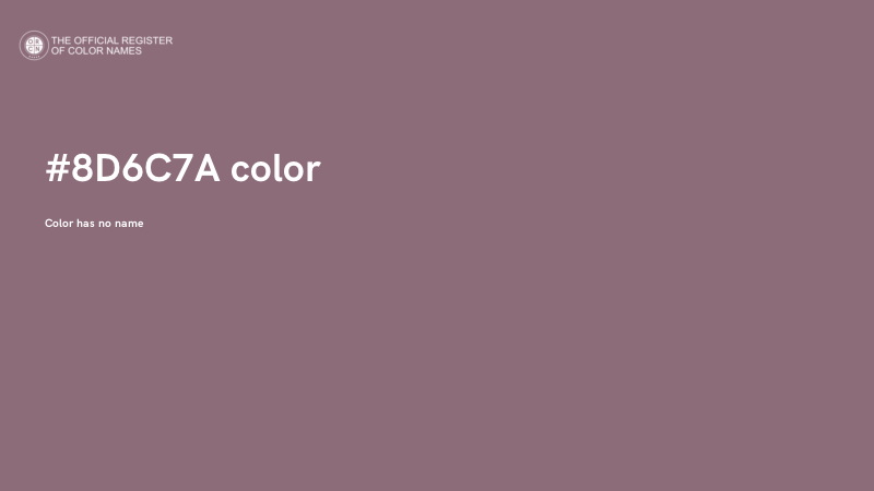 #8D6C7A color image