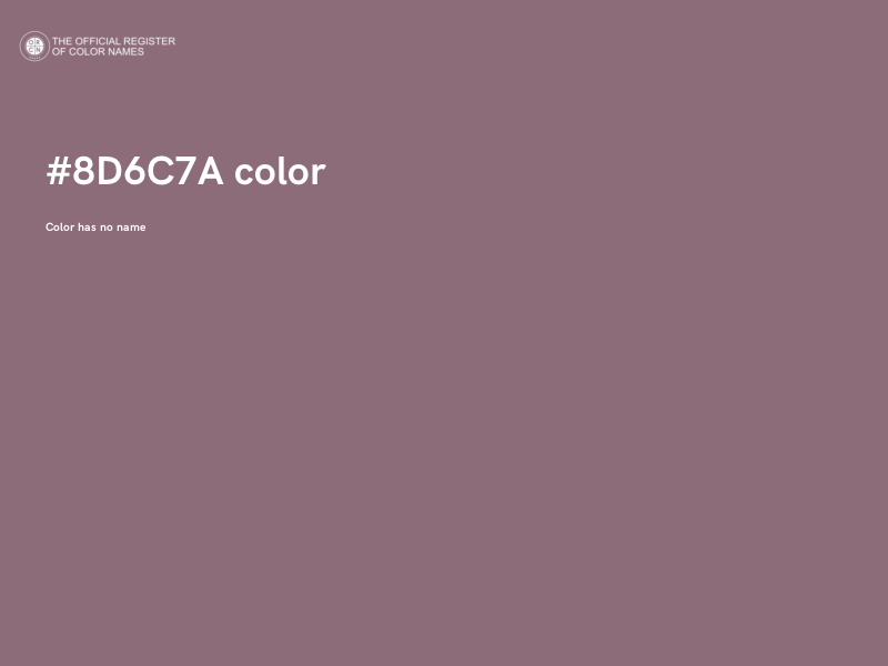 #8D6C7A color image