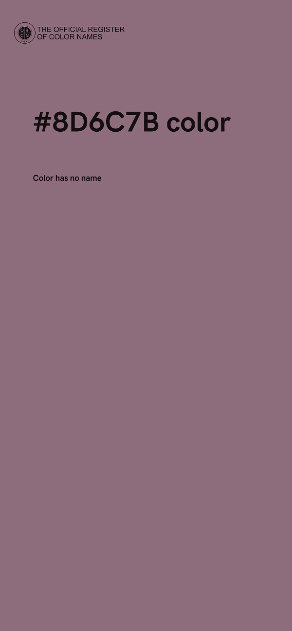 #8D6C7B color image