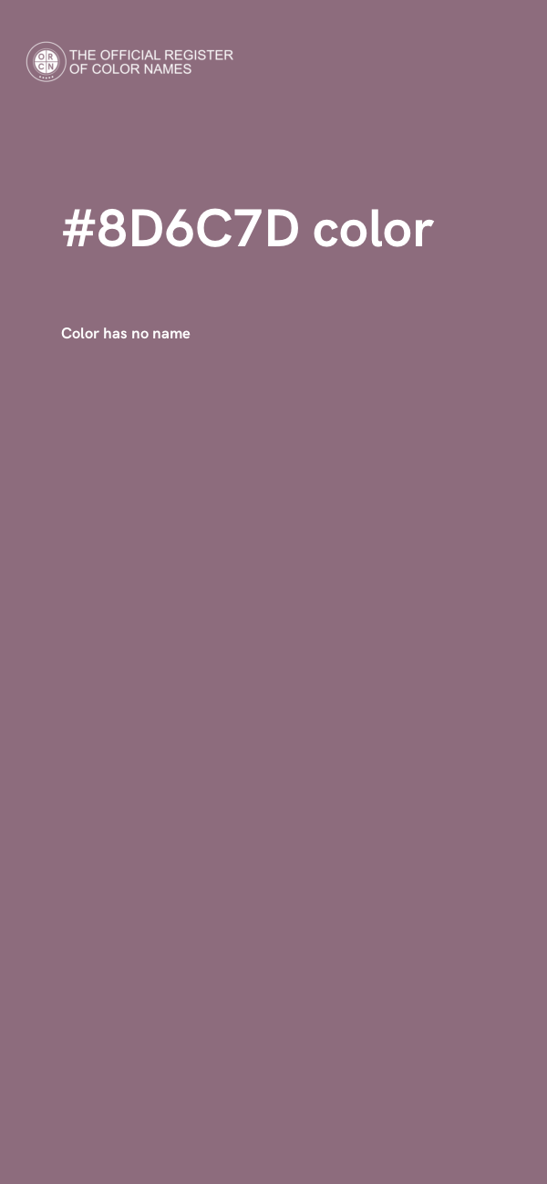 #8D6C7D color image