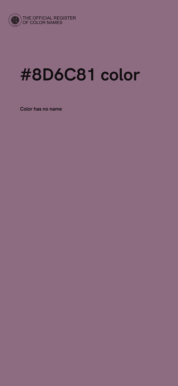 #8D6C81 color image