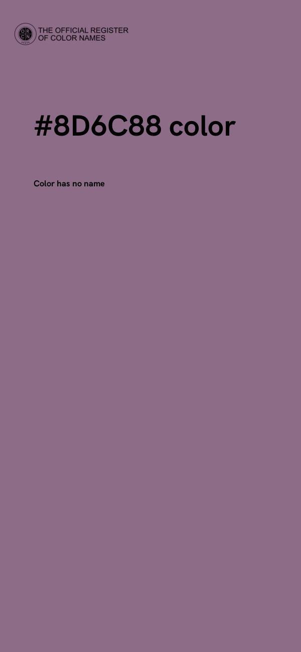 #8D6C88 color image