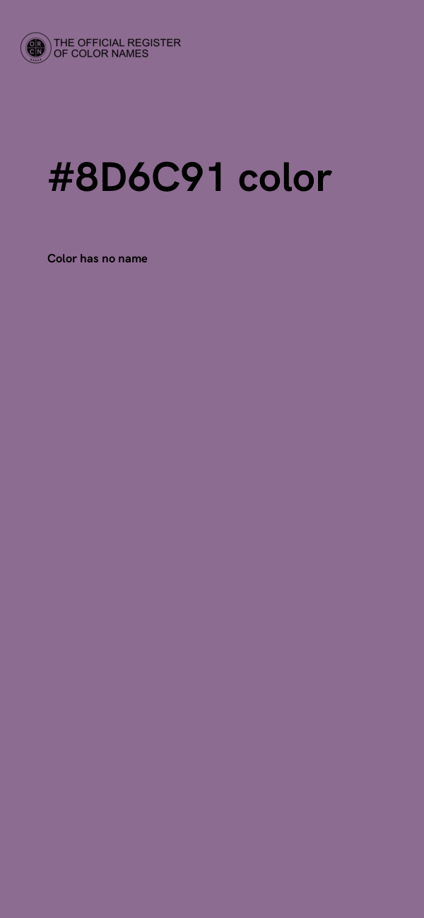 #8D6C91 color image