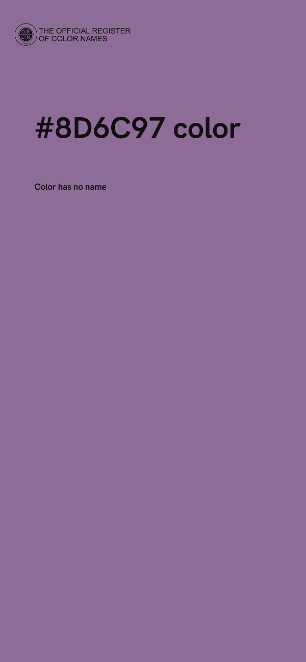 #8D6C97 color image