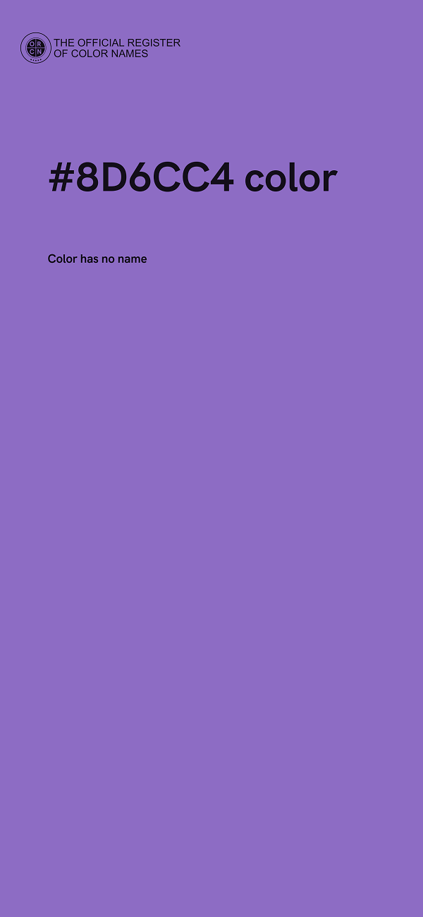 #8D6CC4 color image
