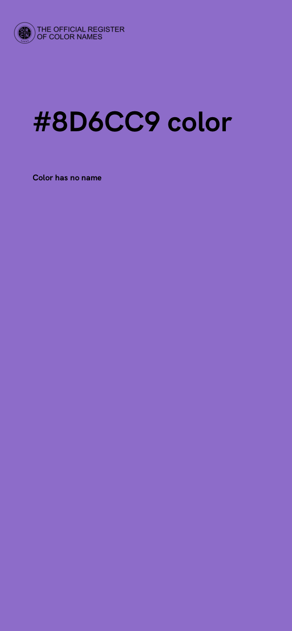 #8D6CC9 color image