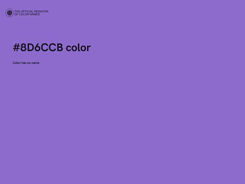 #8D6CCB color image