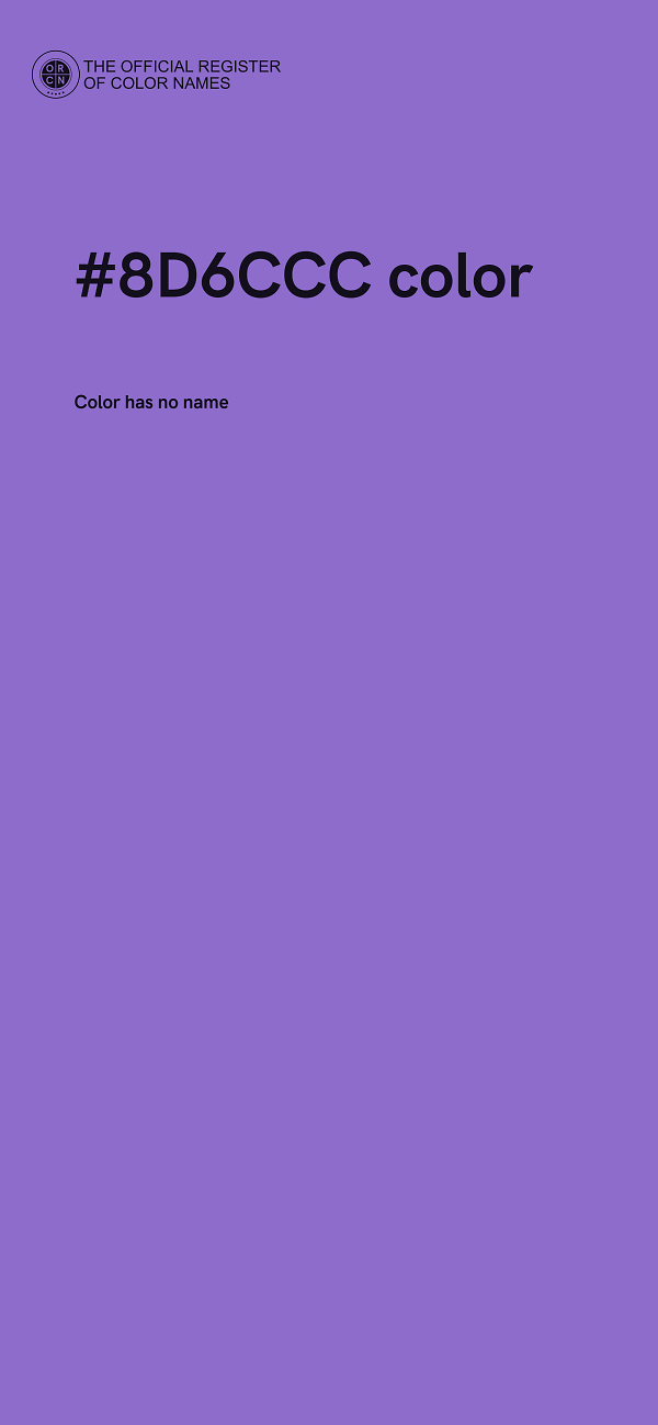 #8D6CCC color image