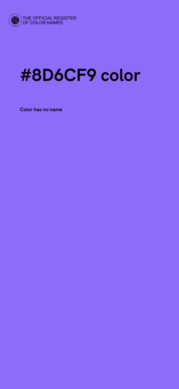 #8D6CF9 color image