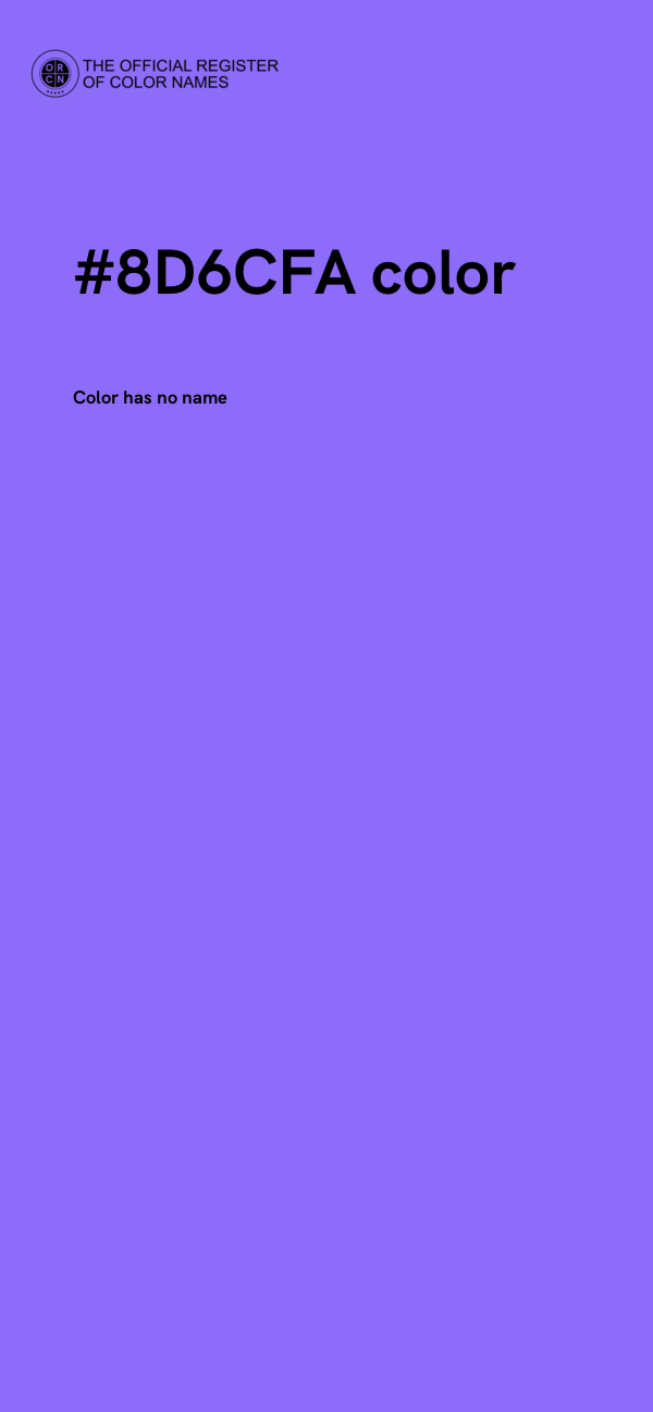 #8D6CFA color image