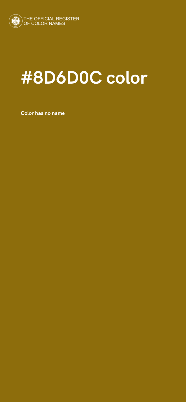 #8D6D0C color image