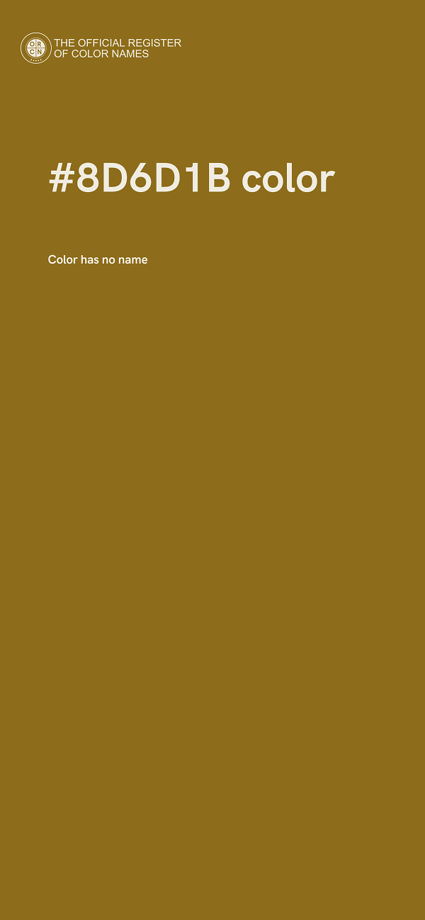 #8D6D1B color image