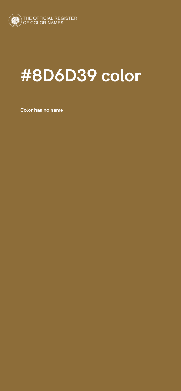#8D6D39 color image