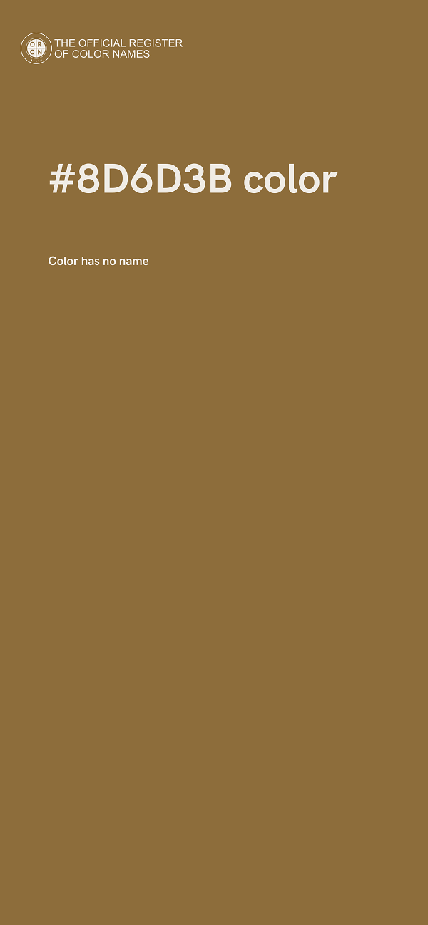 #8D6D3B color image
