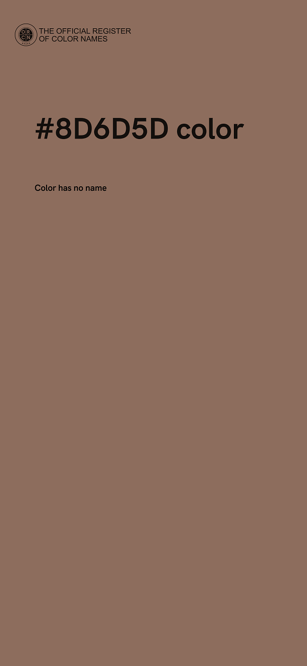 #8D6D5D color image