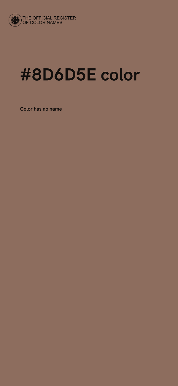 #8D6D5E color image