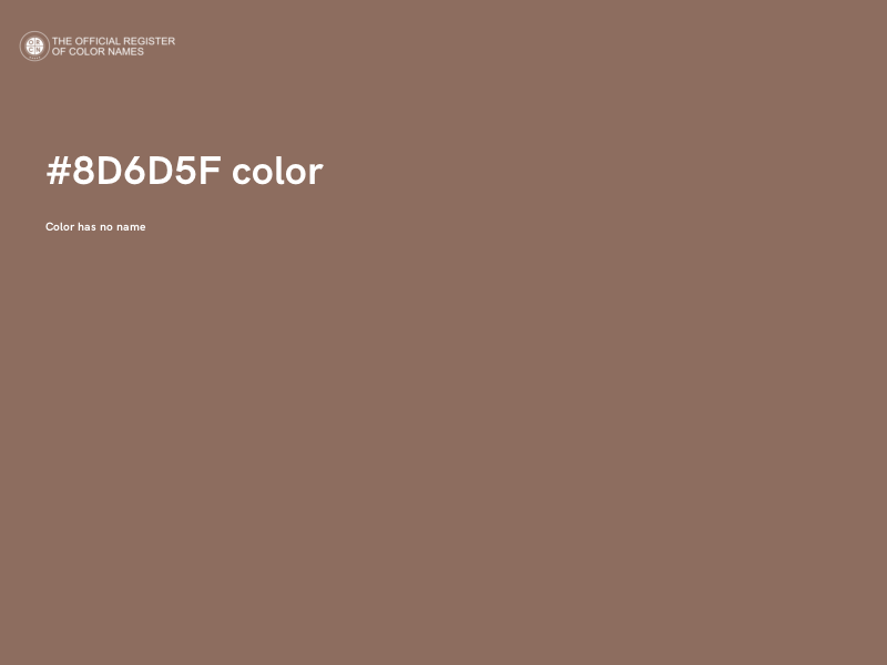 #8D6D5F color image