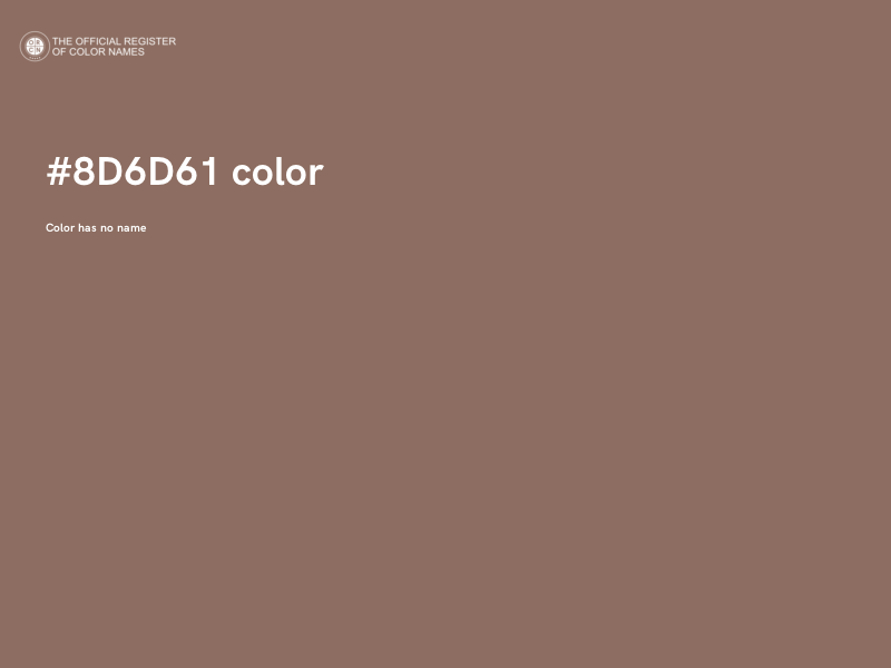 #8D6D61 color image