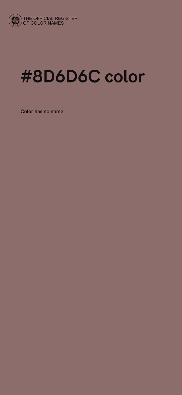 #8D6D6C color image