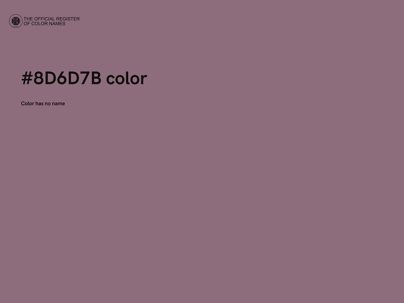 #8D6D7B color image