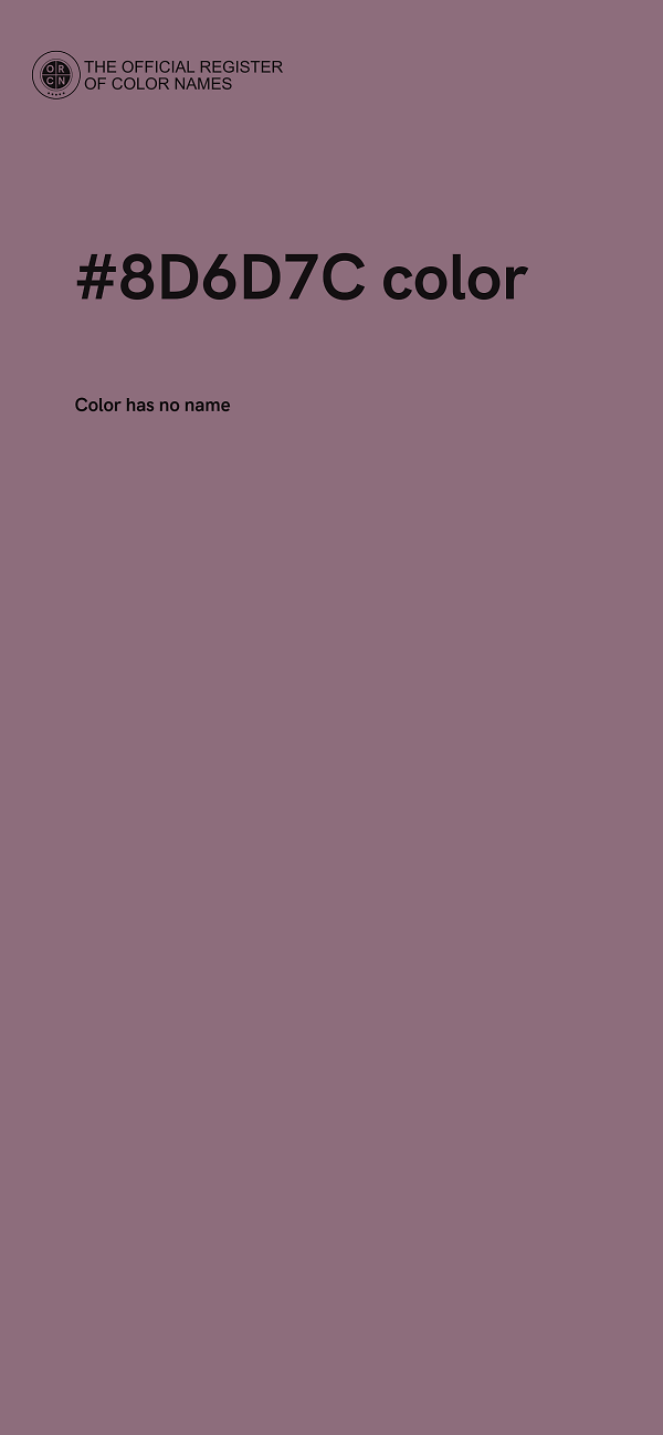 #8D6D7C color image